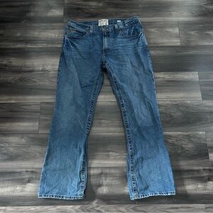 Ariat Denim Jeans Mens Size 38 x 34 M4 Relaxed Boot Cut Western Cowboy Blue